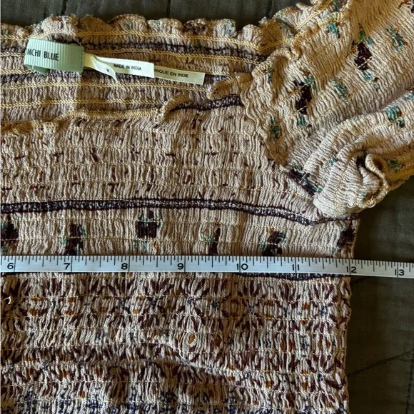 Kimchi Blue Pink and Lavender Patterned Midi Dress - Picture 5 of 6